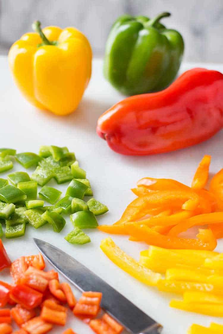 Bell Peppers Chopped Green